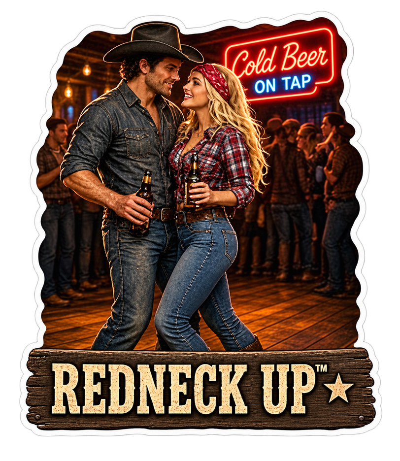 Cold Beer On Tap country sticker artwork