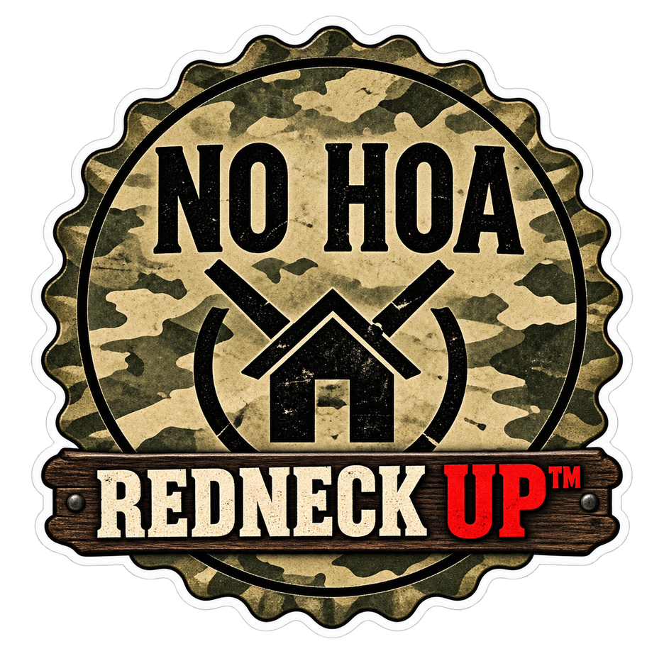 Round camouflage No HOA badge