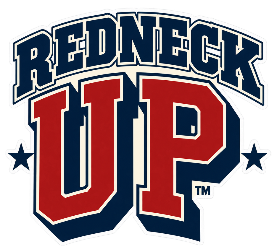 Collegiate Redneck Up varsity-style logo