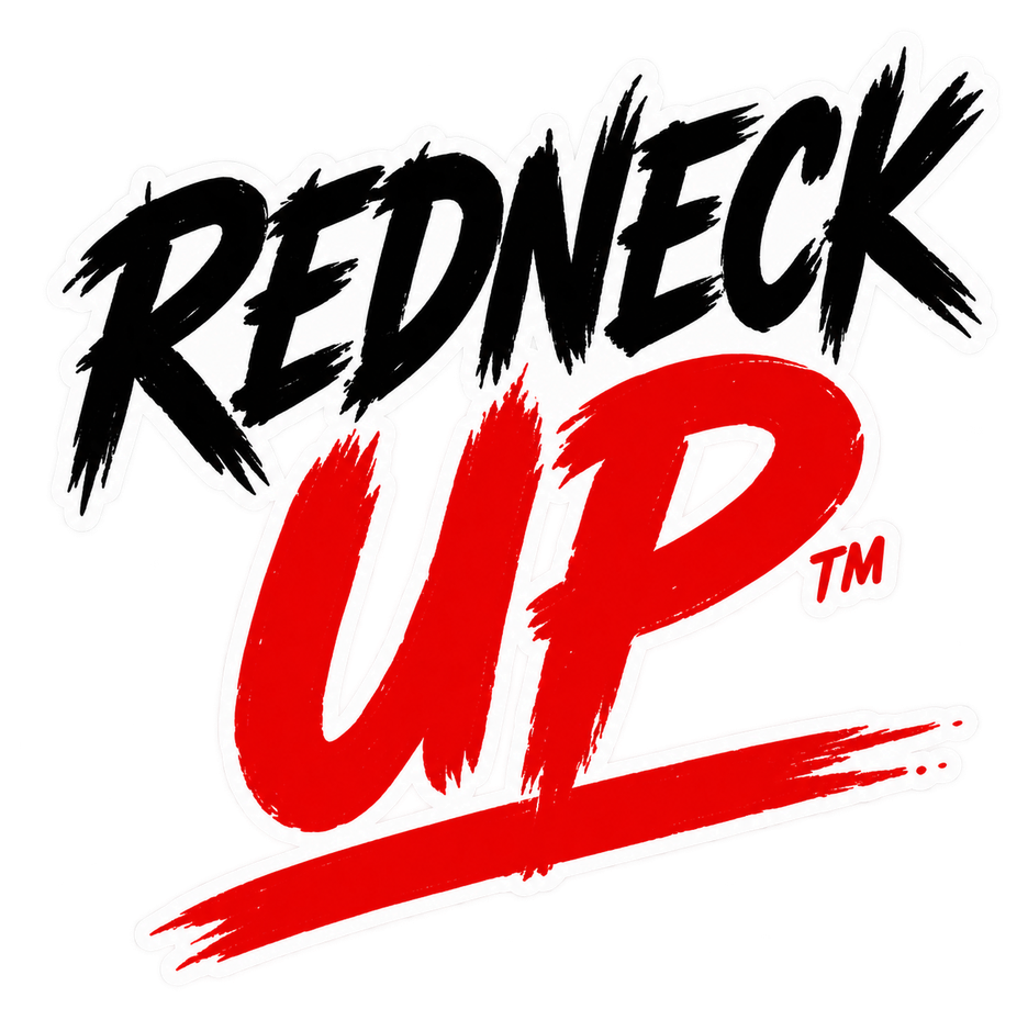 Redneck Up logo with bull horns