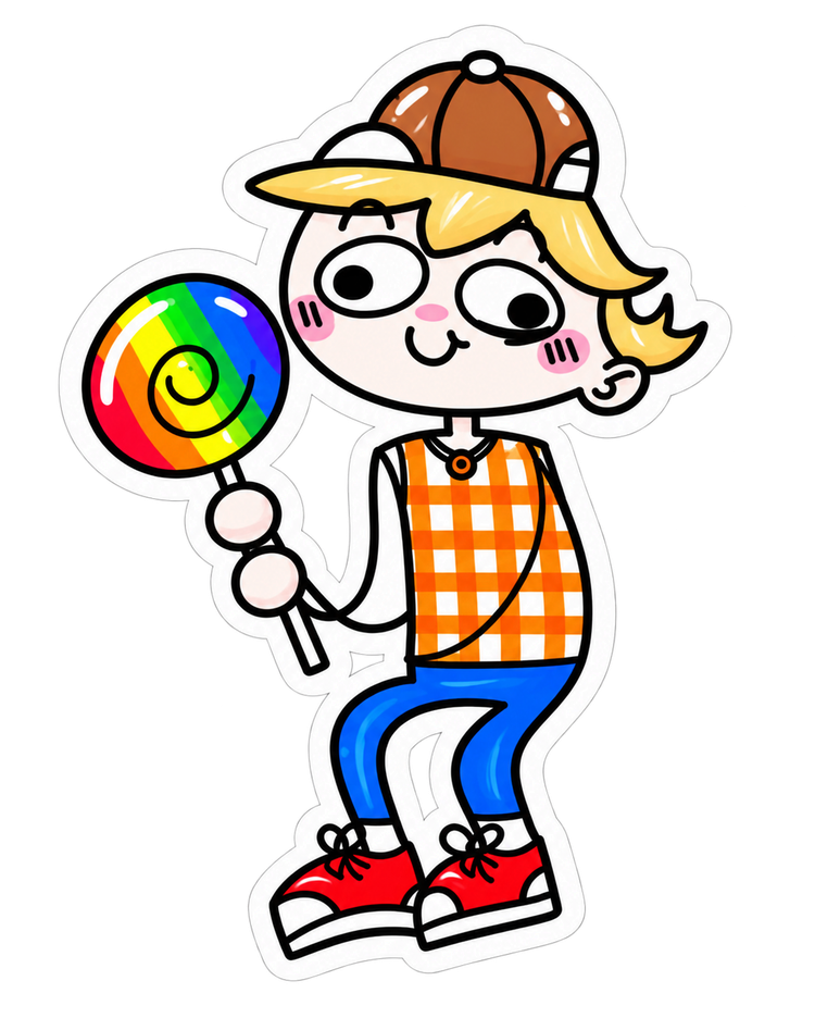 Fourth lollipop character from the Lily artwork set